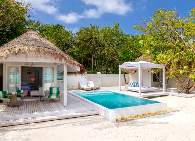 静谧大沙滩泳池别墅-Retreat Grand Beach Pool Villa 房型图片及房间装修风格(肯尼呼拉岛|卡努呼拉 Kanuhura Maldives)海岛马尔代夫 